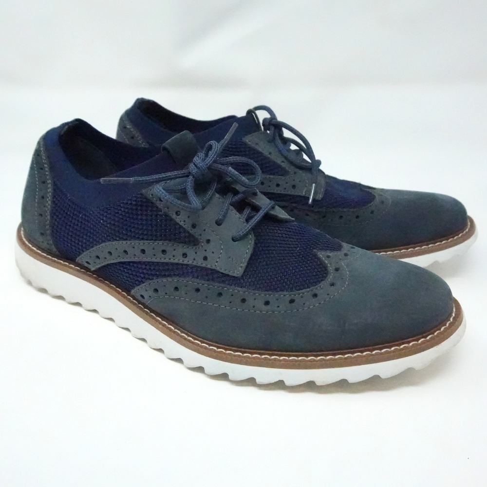 Goodfellow & Co Wingtip Knit Nubuck Hybrid Men Oxford Shoes 10.5M Office Work